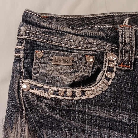 Y2K LA Idol fur shorts - Picture 5 of 9